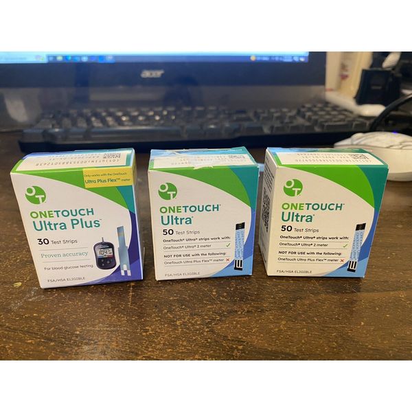 LifeScan OneTouch Ultra Diabetic Test Strips   150 Total.  01/2025 Exp