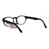 JuicyOrange Multi Focus Progressive Reader Glasses 3 Powers in 1 Oval Round Black +2.00