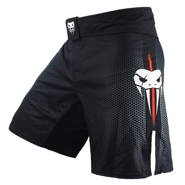 SOTF Boxing Shorts for Men Training Fight Shorts Men MMA BJJ Shorts No Gi with Pocket Black S Waist 30.3-33 inch