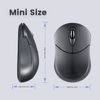 Perixx PERIMICE-802IN Mouse Wireless Bluetooth - Portable Design - Compatible with Windows, iOS, Android, PC, Laptop, Tablet, Smartphone, Graphite