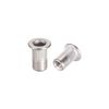 sourcing map M3 304 Stainless Steel Rivet Nuts Flat Head Insert 10 Pcs