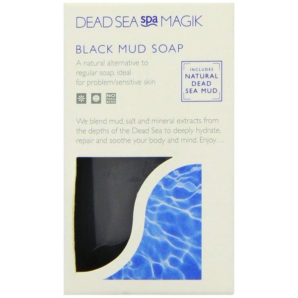 (10 PACK) - Dead Sea Spa Magik - Black Mud Soap | 100g | 10 PACK BUNDLE by Dead Sea Spa Magik