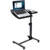  Laptop Desk Adjustable Height Laptop Stand Rolling Table Notebook W/ 4 Casters