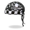Hot Leathers HWH1115 Checkered Flags Headwrap - One Size Fits Most