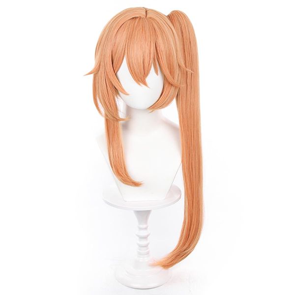 Game Honkai: Star Rail Guinaifen Cos Wig Orange Pink Long Hair Replacing Wigs for 's Party Halloween,Christmas Ins,Youtube Video Cross Dressing Wig+Hair Net