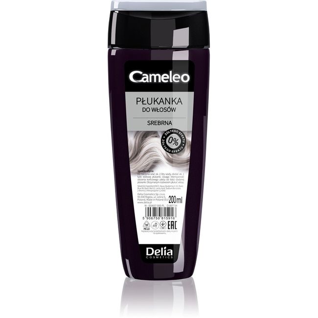 DELIA CAMELEO - VIOLET, SILVER HAIR - TONER FOR BLOND, GREY OR BLEACHED HAIR 200ml (silver) by"Delia Cosmetics, Cameleo"