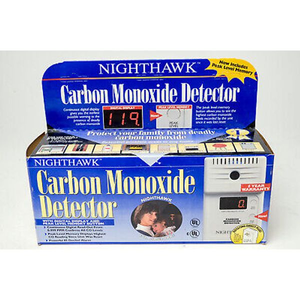 Nighthawk Carbon Monoxide Detector Alarm Plug-in Model 810-0639 New open box