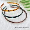 3 Pack Plastic Headbands Teeth Comb Headbands Comfort Leopard Hair Bands Skinny Fine Headbands Styling Accessories for Women Girls (1* different Leopard)