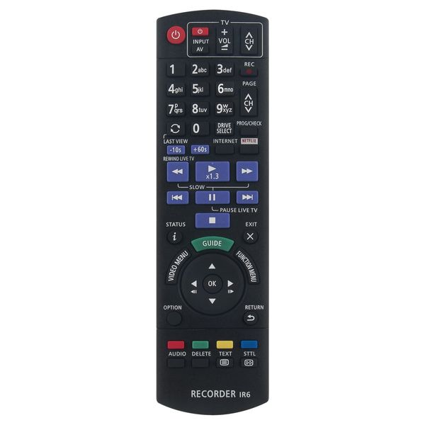 New N2QAYB001077 Replace Remote Control - VINABTY N2QAYB001077 BluRay Remote Control Replacement Compatible for Panasonic N2QAYB001077 Blu-Ray Recorder Remote Controller
