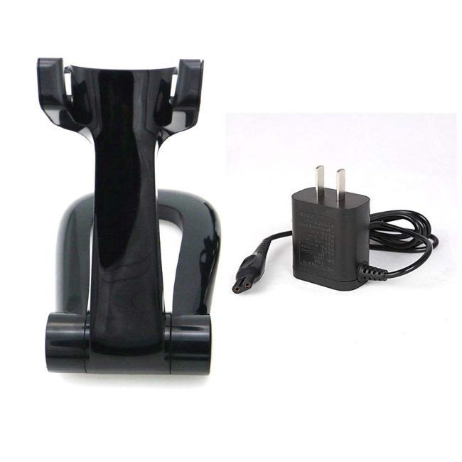 Replacement Charging Charger Stand +Power Cord for Philips Bodygroom Groomer TT2040 BG2040 TT2039 (black)