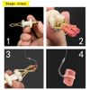 Zasvec Pellet Bait Bands Pack of 2 Bait Clip Micro Bait Rings Elastic with 300 Rings Pellet Tape Bait Banderole Bands for Carp Fishing Pellet Bait Bands for Fixing Bait
