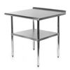 Stainless Steel 30" x 24" NSF Kitchen Restaurant Work Prep Table with Backsplash