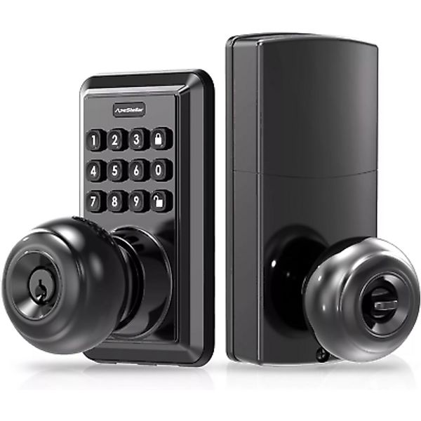 Keyless Entry Door Lock,Door Knob with Keypad,Keyless Door Knob,Door Lock with C