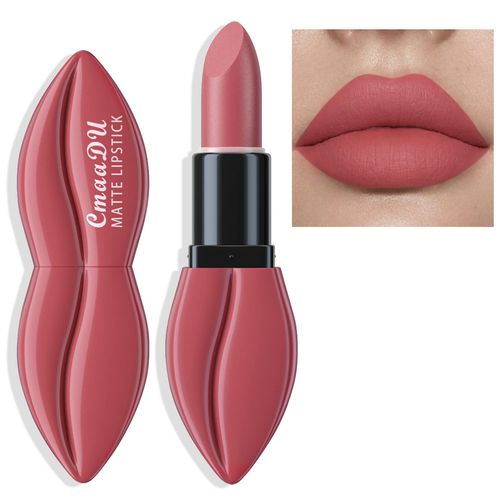 Easilydays Matte Red Lipstick for Women, Moisturizing Velvet Lipsticks, Long Lasting Smudge-Proof Lip Stick, Light Bright Labiales Matte Lipstick Lip Stain High Pigmented Dark Makeup Lip Gloss (#07)