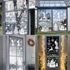 Xyxu Christmas Window Stickers, 9 Sheets White Theme, Reusable Snowflake Window Decorations