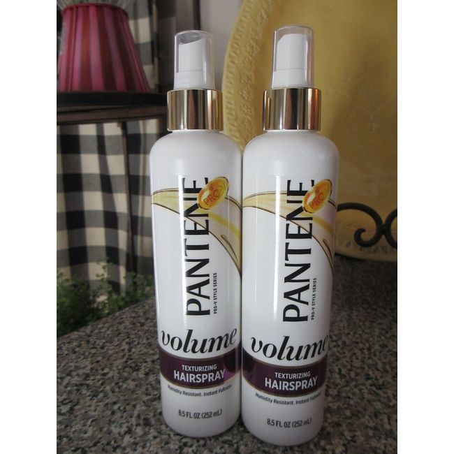 Lot of 2 Pantene Volume Texturizing Hairspray 8.5 oz Purple