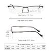 Eyekepper Quality Spring Hinges Half-Rim Reading Glasses Gunmetal +1.75