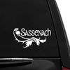 Sassenach - Outlander - Vinyl Vehicle Sticker.