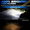 For 1982-2012 Ford E-150 E-250 E-350 Van 2pcs 5x7 7x6" LED Headlights Hi-Lo