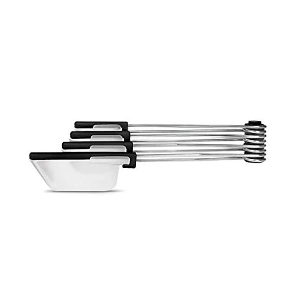 Dreamfarm Levoons Scrape Level Measuring Spoon Set Charcoal Black by Dreamfarm