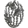 Fish Oval Recycled Steel