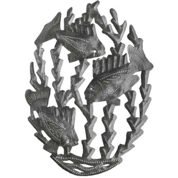 Fish Oval Recycled Steel