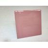 Carnation Pink Ceramic Tile 4.25 in Subway Square Mid Century Modern