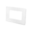 Double Light Switch Socket Surround Multipacks Trade 2mm Acrylic Finger Plate Panel (5, White)