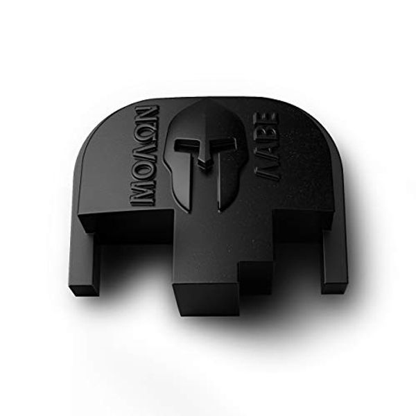 MakerShot 3D Aluminum Slide Cover Plate, Compatible with S&W M&P 9 40 357 45 (Molon Labe)