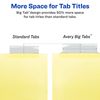 Avery 23285 Insertable Big Tab Dividers, 8-Tab, Letter