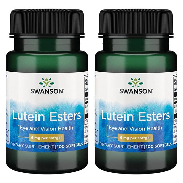 Swanson Premium Brand Lutein Esters 6 mg 100 Sgels 2 Pack
