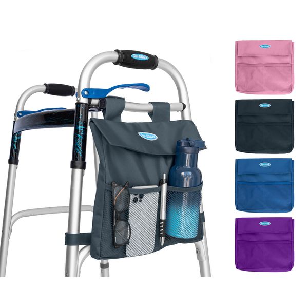 Universal 5-Pocket 11" X 11" Walker Side Pouch (Gray)