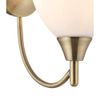 Antique Brass Single E14 Dimmable Pull Cord Switch Wall Light Uplighter