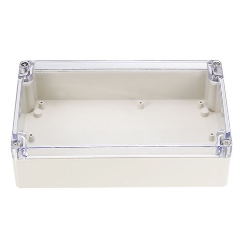 sourcingmap 7.87"x4.72"x2.17"(200mmx120mmx55mm) ABS Junction Box Universal Project Enclosure W PC Transparent Cover