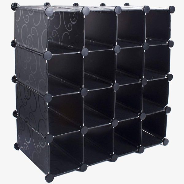 HoitoDeals Plastic Interlocking Design Cubes Shoe Display Stand For Bookcase Clothing