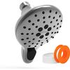 MIFCOMFORT High Pressure Shower Head 4.3" Switch Button Adjustable 3 Function