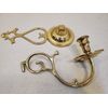 EB Baldwin Brass Wall Candle Sconce, Colonial Williamsburg Palace Warming Room