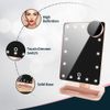 LED Lighted Make up Vanity Mirror  Bluetooth 360° Adjustable Rotation Dimmable