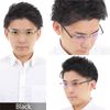PrePier Reading Glasses, Borderless, 3.0, Blue Light Cut, Black, Men's, Square Frameless Stylish