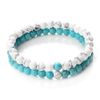 Hemasa 6mm Beads Stone Bracelets For Women/Girls Black Matte-2