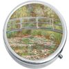 Monet Bridge Flowers Medicine Vitamin Pill Box