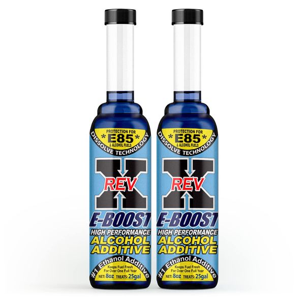 REV X E-Boost E85 & Alcohol Fuel Additive - 8 fl. oz (2 Pack)