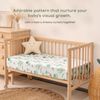 Yukkidds Cot Sheets 140 x 70 Fitted Cot Bed Sheets 2 Pack Toddler Bed Sheets Super Soft & Breathable Microfiber Green Elephant
