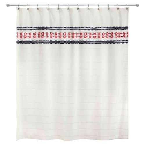 IZOD - Shower Curtain, Durable Polyester Bathroom Essentials, Holiday Home Decor (Aspen Collection, 72")