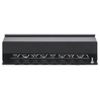 Intellinet Patch Panel, Cat6a, FTP, 8-Port, Desktop, Shielded, 90° Top-Entry Punch Down Blocks, Black