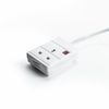 STATUS White Extension Lead | 5m Extension Cable with 1 Socket | 1WS5MCP10