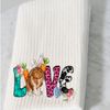 Easter Dish Towel Bunny 16x24 Absorbent Kitchen Bathroom Spring Print Decor Gift