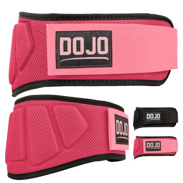 Dojo Pro-Locking Weightlifting Belt – Adjustable Neoprene Belt for Gym, Bodybuilding, Cross Training, Powerlifting – Premium Men & Women Back & Lumbar Support for Strength Training, Deadlift, Squat