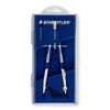 Staedtler Comfort 2 Pc Metal Quick Setting 6" Compass Set, 552 01