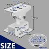 TOREJAX Security Camera Bracket 360 Degree Up/Down Left & Right Multi Angle Angle Adjustable with Fixing Fixtures No Screw Required Cylinder Square Mount